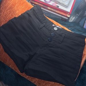 All black high wasted shorts!